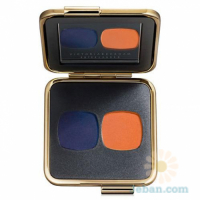 Victoria Beckham : Eye Matte Duo In Saphir/orange Vif