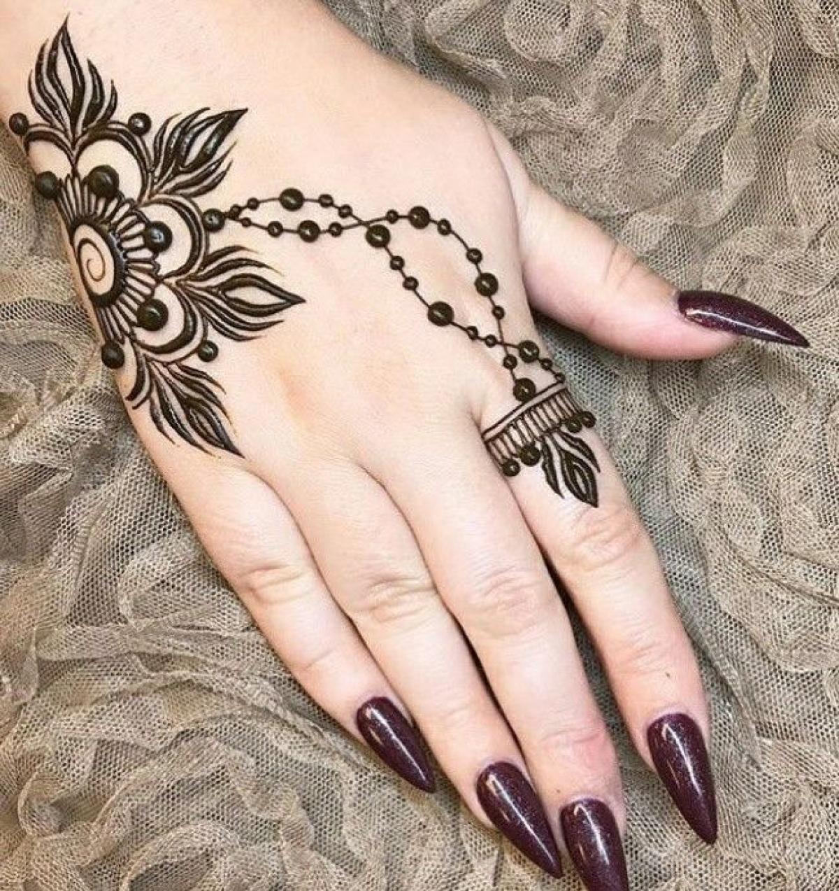 Hand Henna เฮนน าลายบนม อ แบบสาย ฝ ชน ดท ช ว ตน ชะน ต องโดนส กคร ง