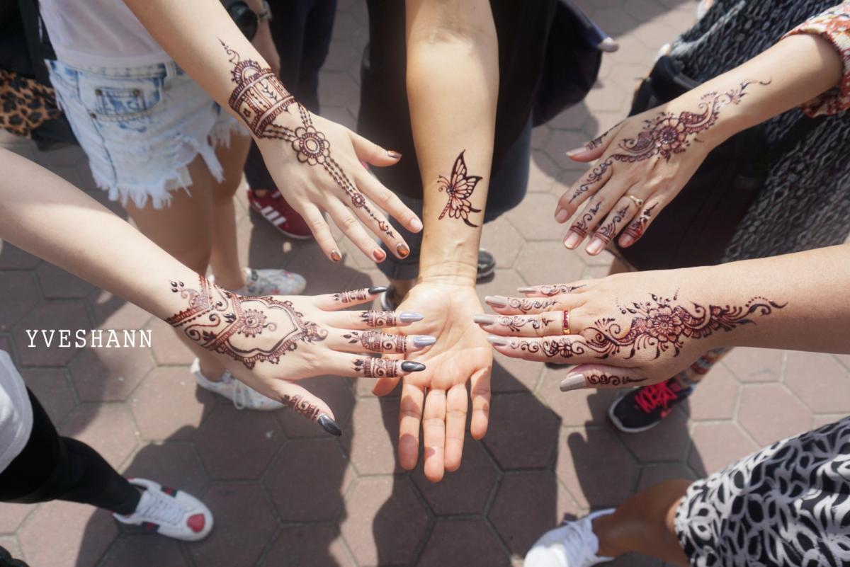 Hand Henna เฮนน าลายบนม อ แบบสาย ฝ ชน ดท ช ว ตน ชะน ต องโดนส กคร ง