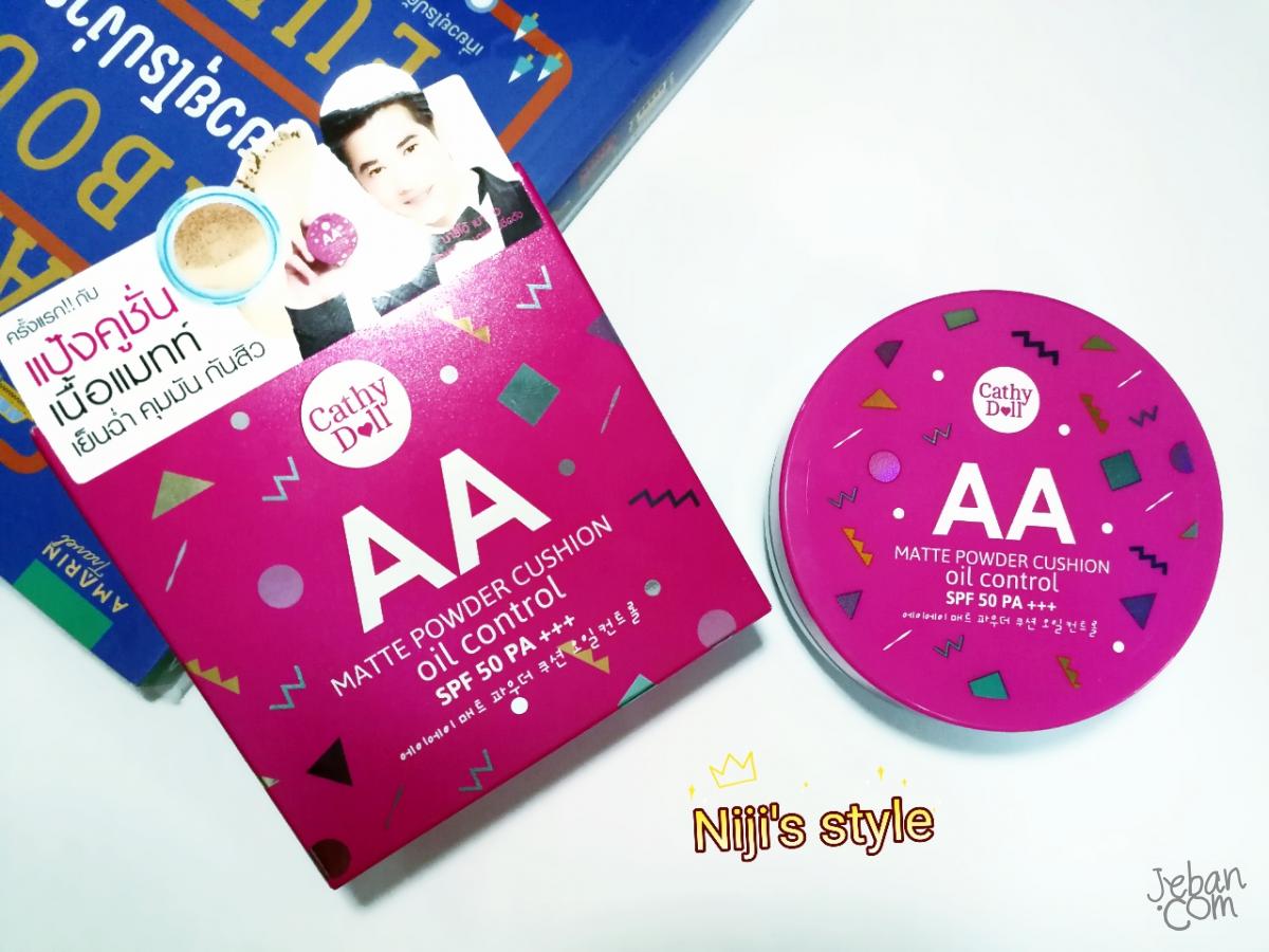 Review Cathy doll AA matte powder cushion